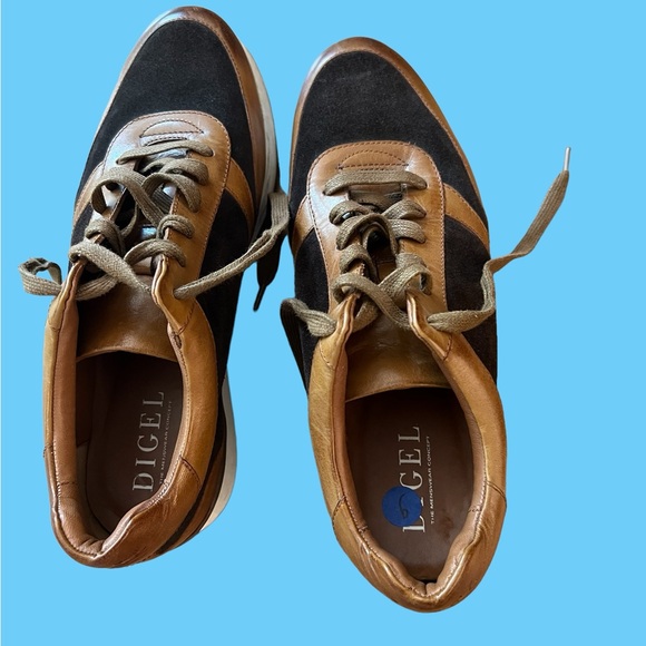 Digel high quality leather  new sports shoes from UK size 9 - Picture 1 of 14
